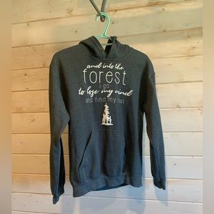 Gildan | “and into the forest..” Grey Hoodie